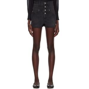 ISABEL MARANT JOVANY FADED BLACK SHORTS SIZE 36 US Sz 6 MADE IN MOROCCO NEW $400